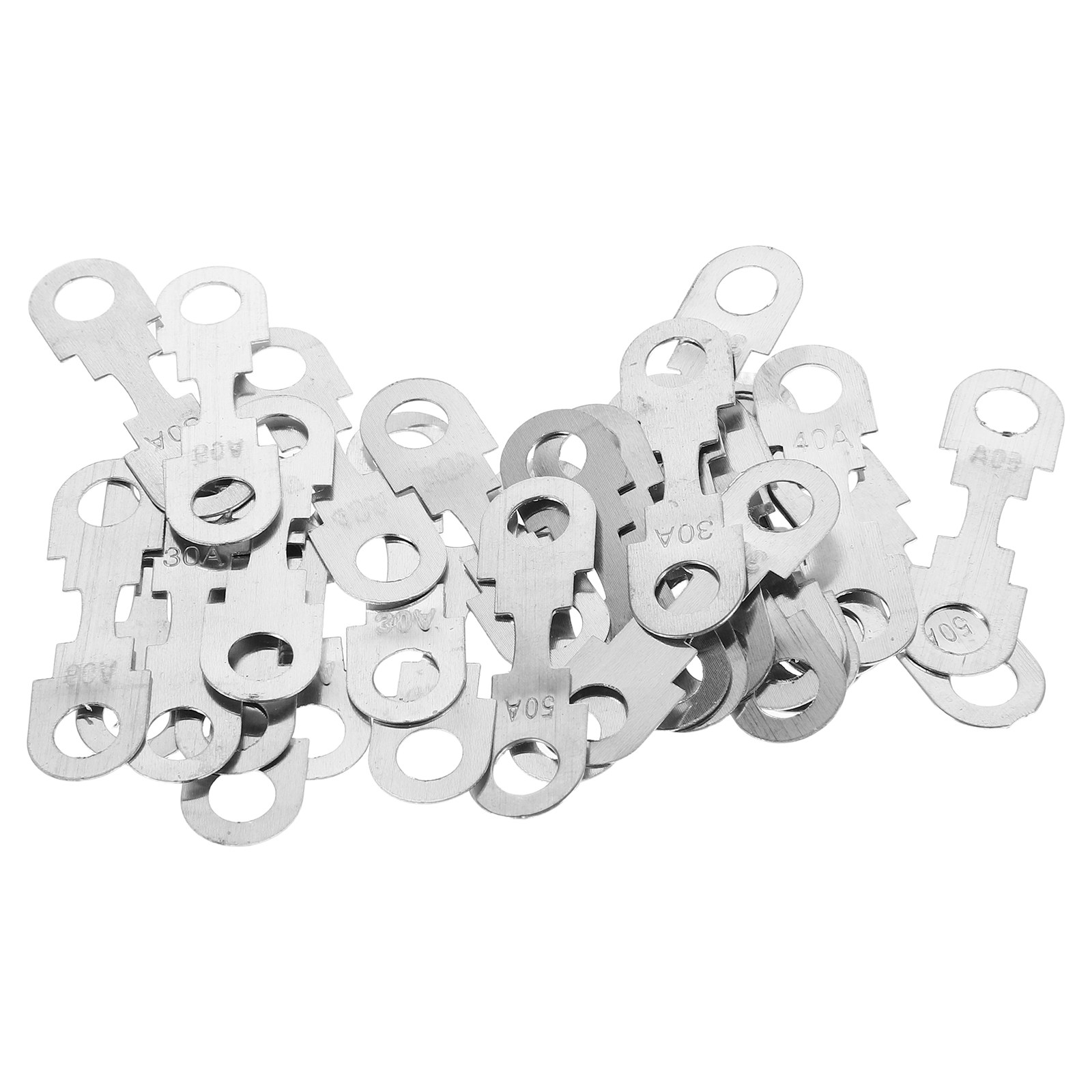 Power Strip Flat - 30Pcs Car Fuse Strip Flat Metal