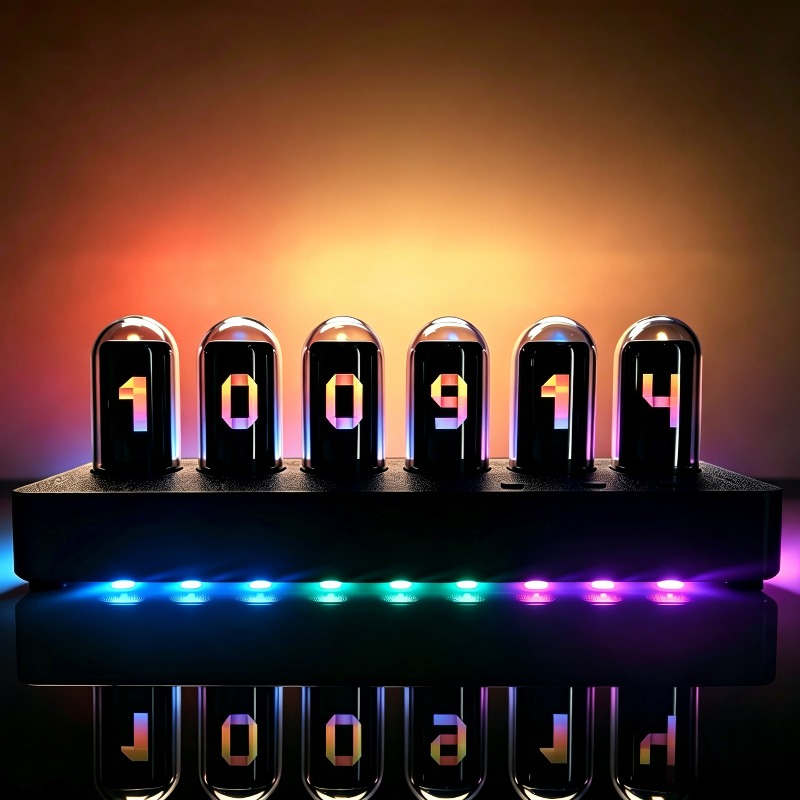 Desk Setup Youtube - IPS‑Simulated Nixie Tube Clocks Minimalist Artistic