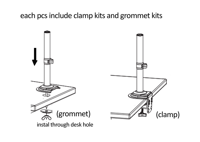 NB H180 FP-2 17'-27' LCD TV Mo - đánh giá và giá Desk Setup Monitor Arm