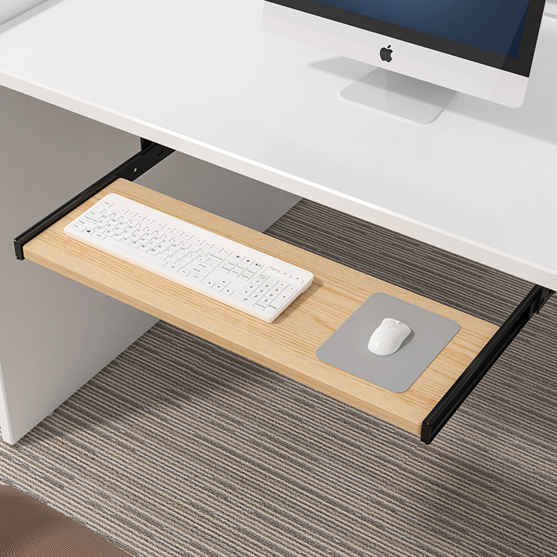 Wood Keyboard Tray Under Desk  - đánh giá và giá Desk Setup Living Room