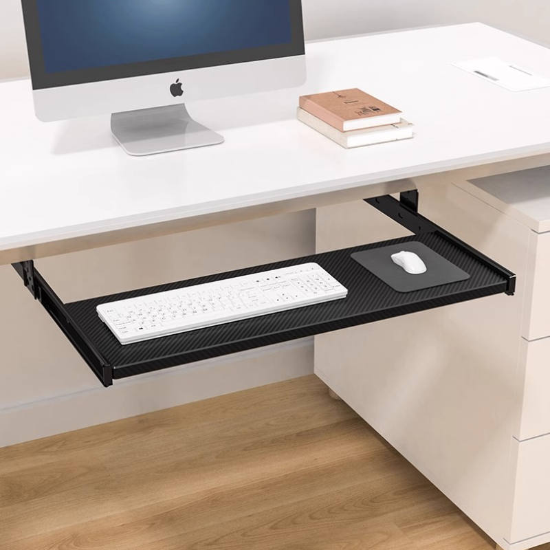 Wood Keyboard Tray Under Desk  - đánh giá và giá Desk Setup Living Room