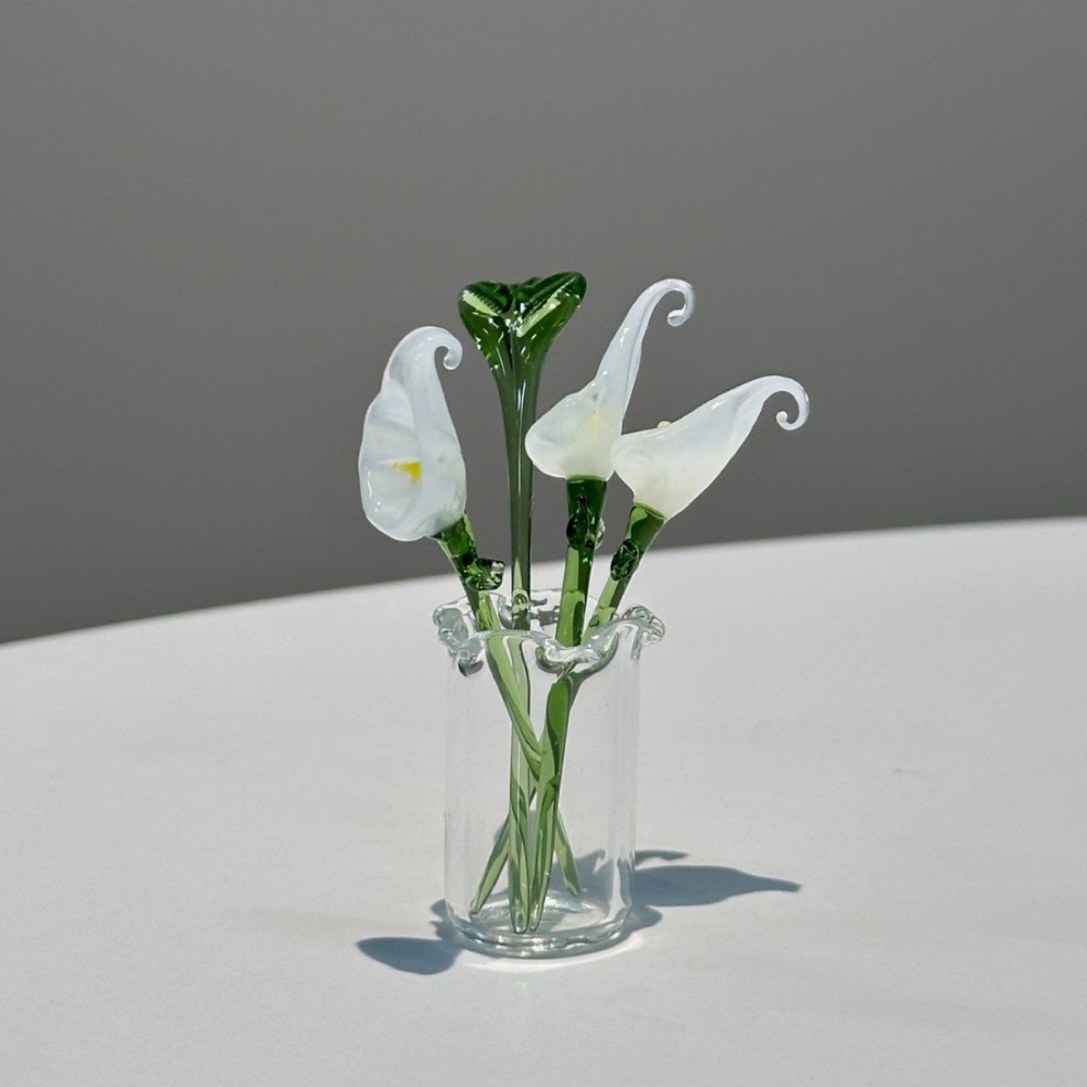 1 PC Handmade Glass Floral Bou - đánh giá và giá Desk Setup Computer