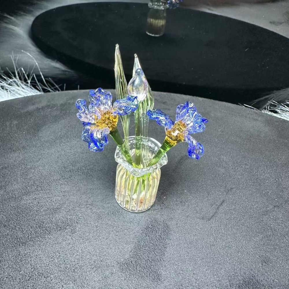 1 PC Handmade Glass Floral Bou - đánh giá và giá Desk Setup Computer