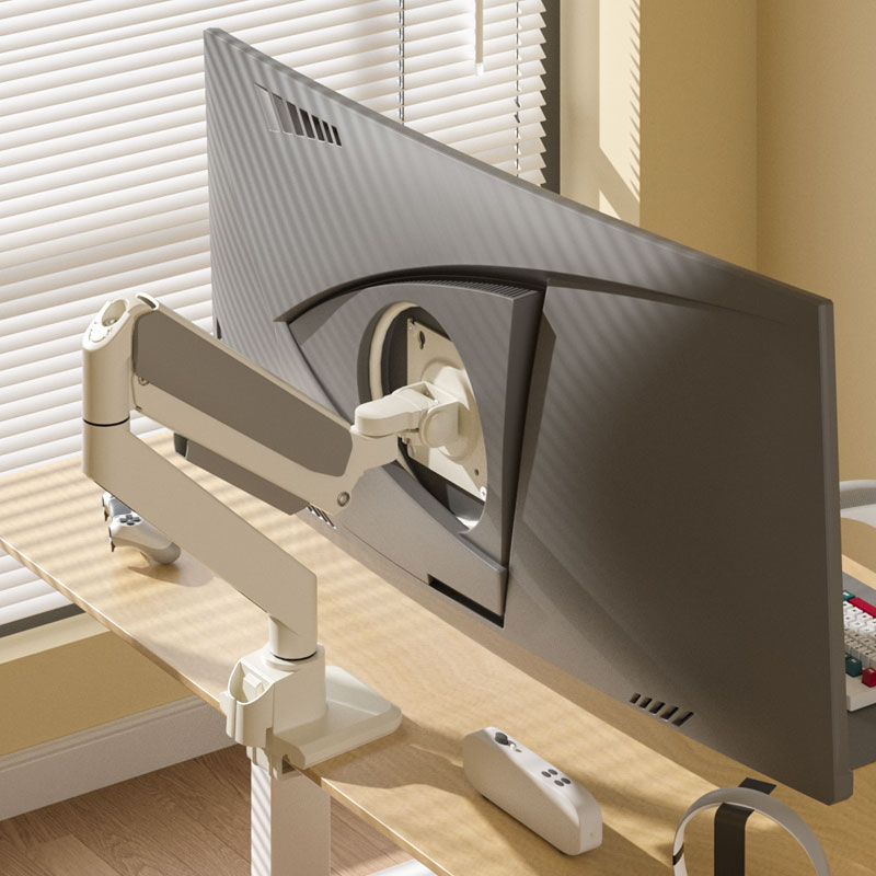 HILLPORT Monitor Arm Bracket f - đánh giá và giá Desk Setup Monitor Arm