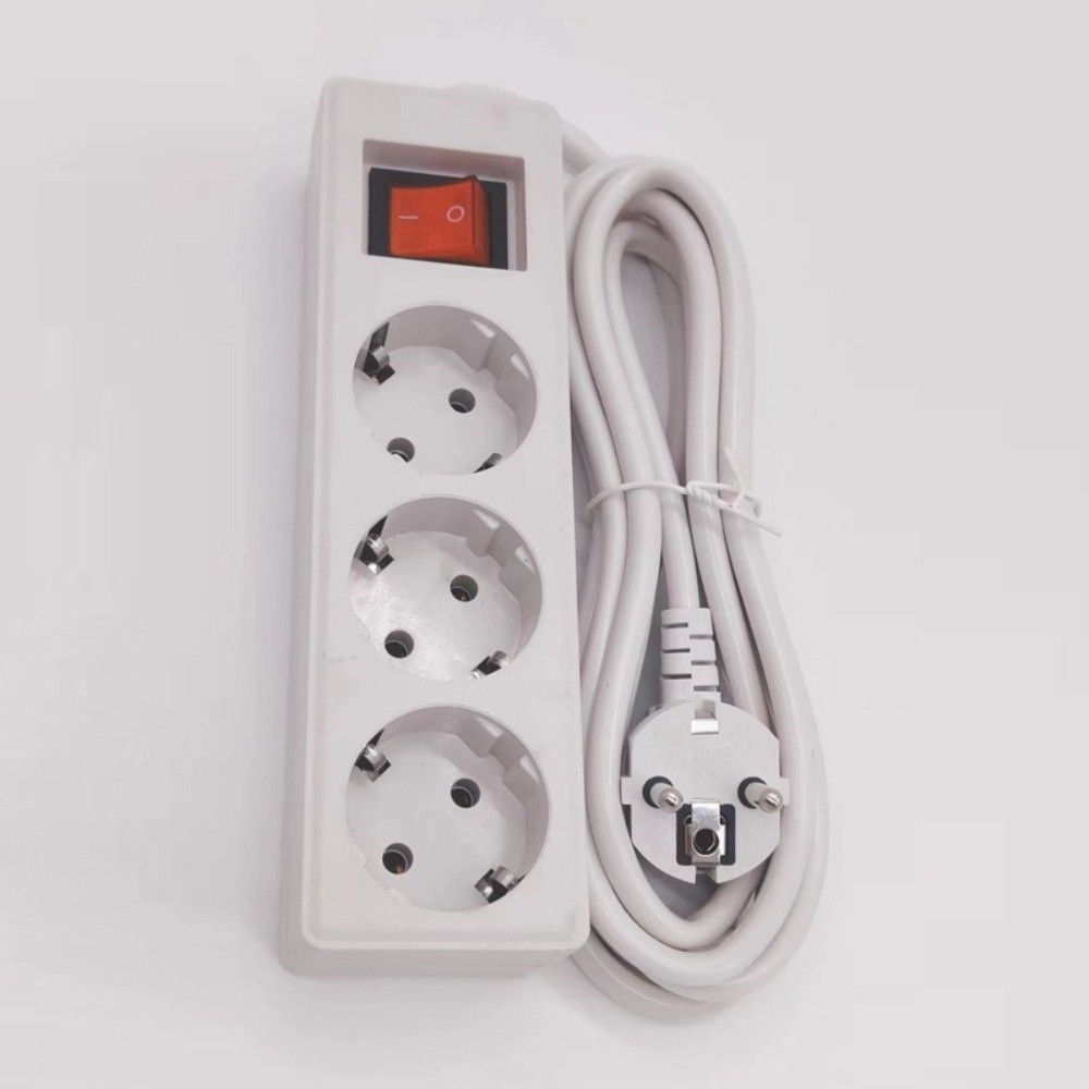 Portable 3/4/5 Sockets EU Powe - đánh giá và giá Power Strip Flat