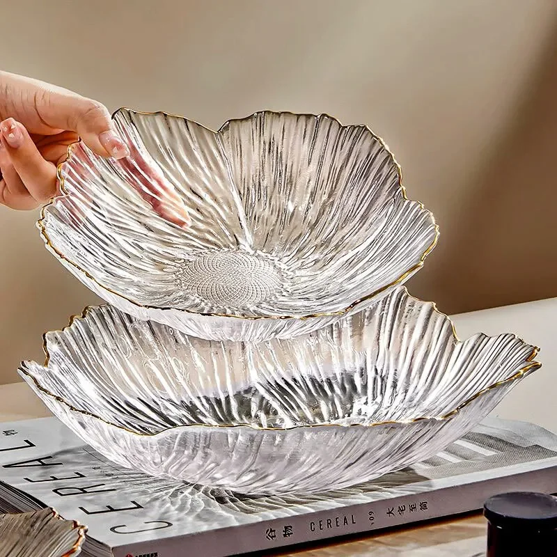 Petal Glass Fruit Plate Living - đánh giá và giá Desk Setup Minimalist