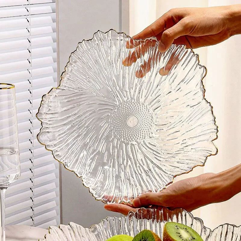 Petal Glass Fruit Plate Living - đánh giá và giá Desk Setup Minimalist