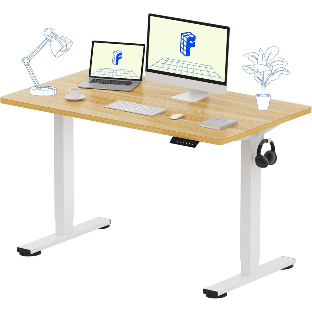 48x24 One-Piece Electric Stand - đánh giá và giá Desk Setup One Monitor