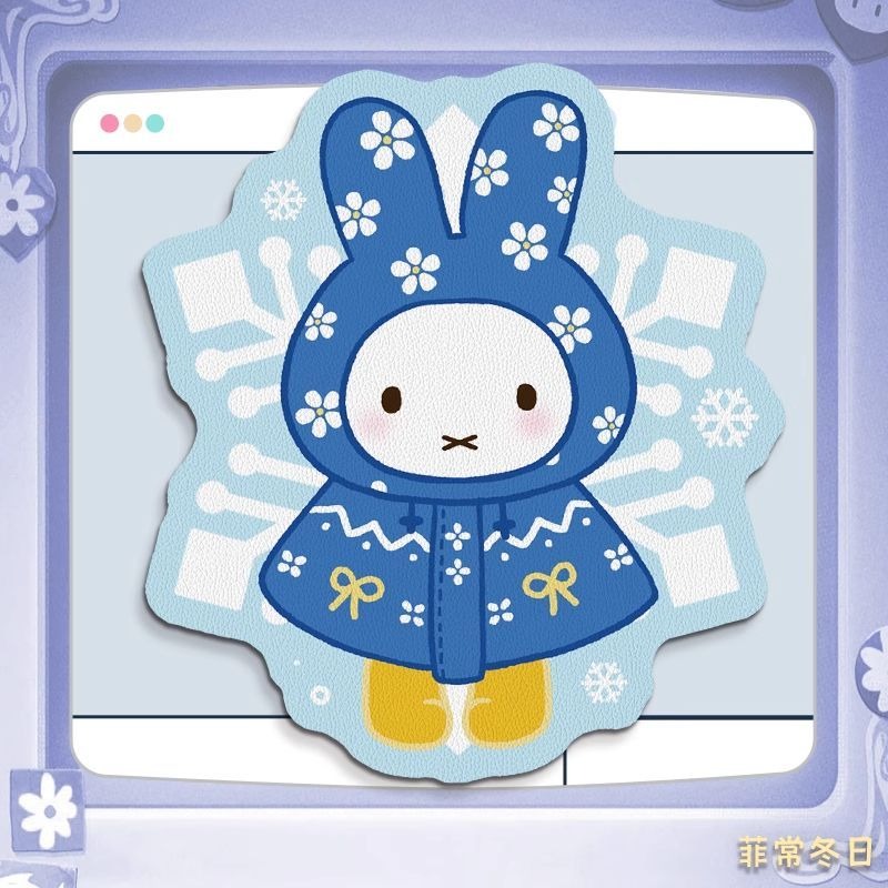 Anime Miffy Leather Mouse Pad  - đánh giá và giá Desk Setup Computer
