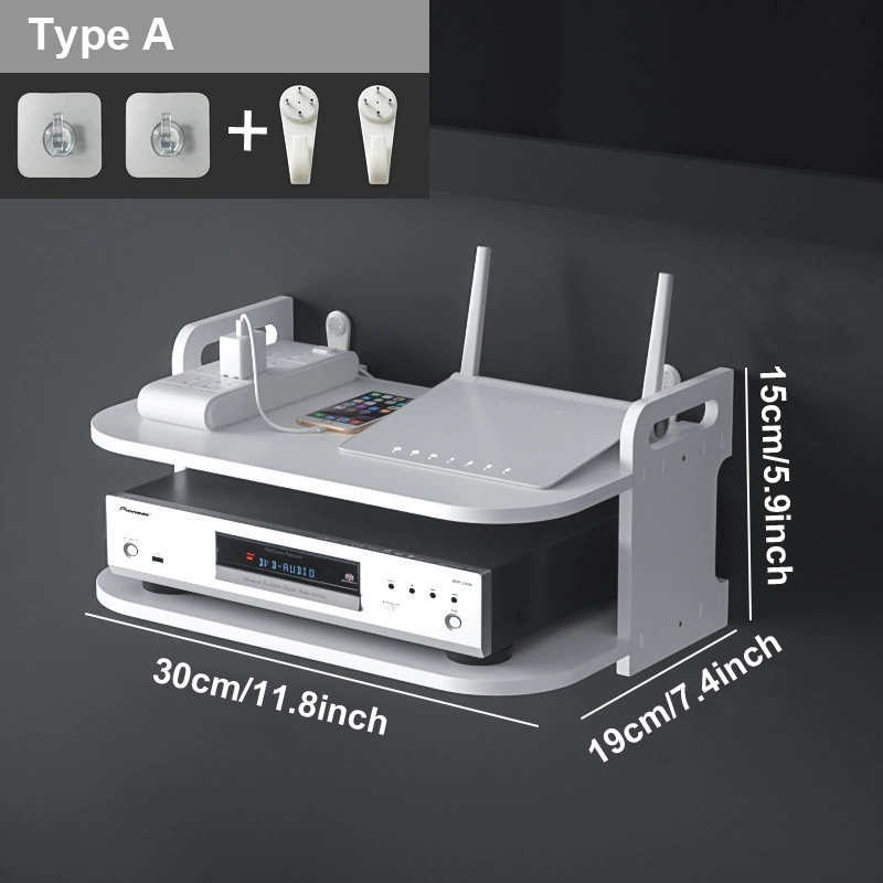 Wall-Mounted Router Cable Orga - đánh giá và giá Desk Setup Living Room