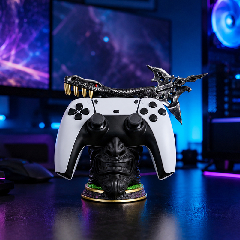 Creative Imitation Demon Resin - đánh giá và giá Desk Setup Ps5
