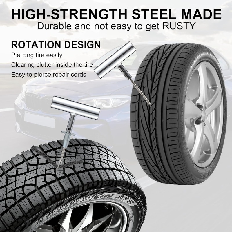 1Set Tire Repair Kit with Plug - đánh giá và giá Power Strip Flat