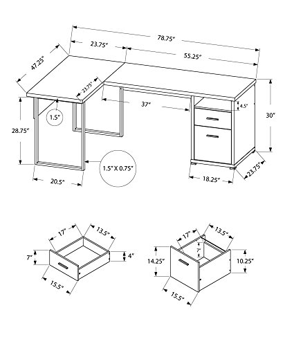 I 7257 Computer Desk, Home Off - đánh giá và giá Work Desk Home Setup