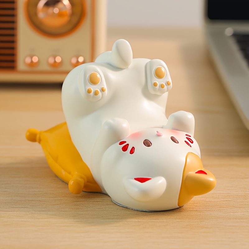 Charming Cat-Shaped Resin Phon - đánh giá và giá Desk Setup Cute