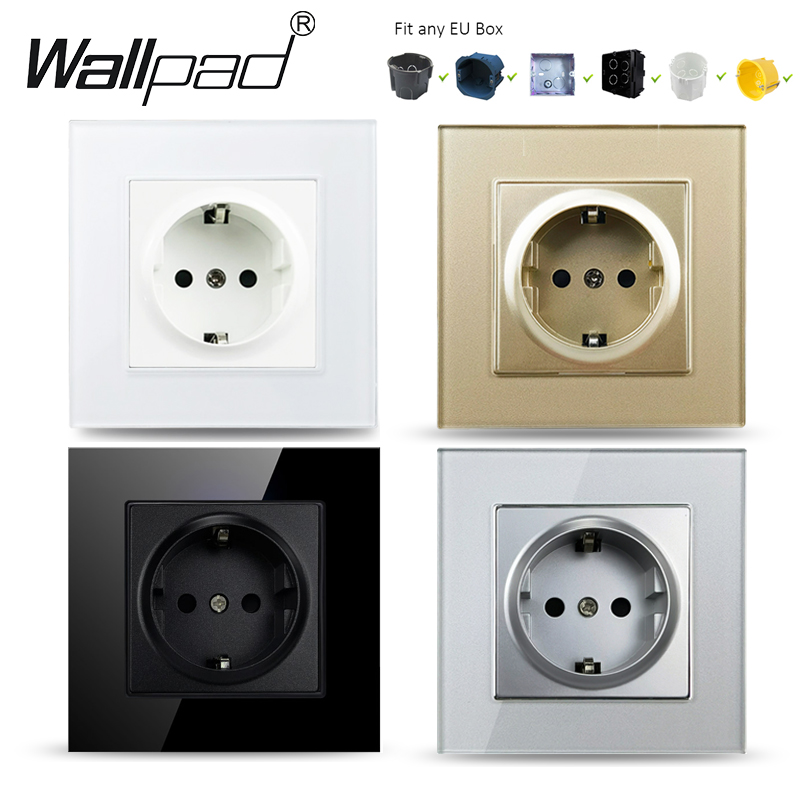 Wallpad 16A EU Socket White /  - đánh giá và giá Power Strip Flat
