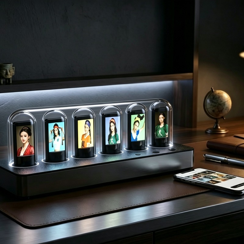 IPS‑Simulated Nixie Tube Clock - đánh giá và giá Desk Setup Youtube