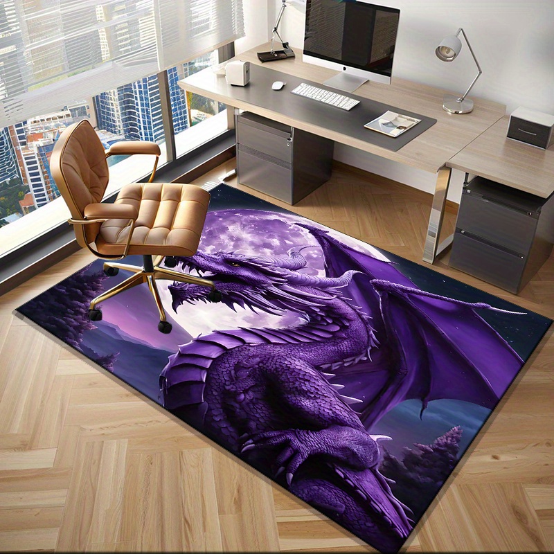 Majestic Purple Dragon Rug for - đánh giá và giá Desk Setup Living Room