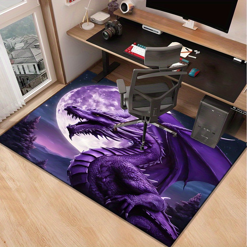 Majestic Purple Dragon Rug for - đánh giá và giá Desk Setup Living Room