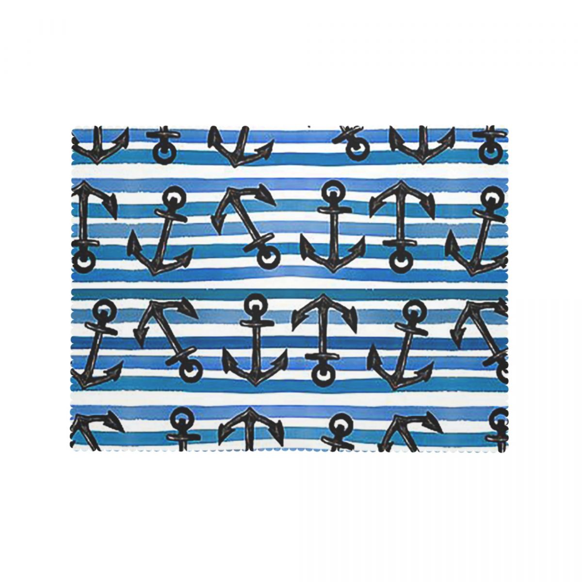 Nautical Blue Anchors Rectangu - đánh giá và giá Desk Setup Wallpaper