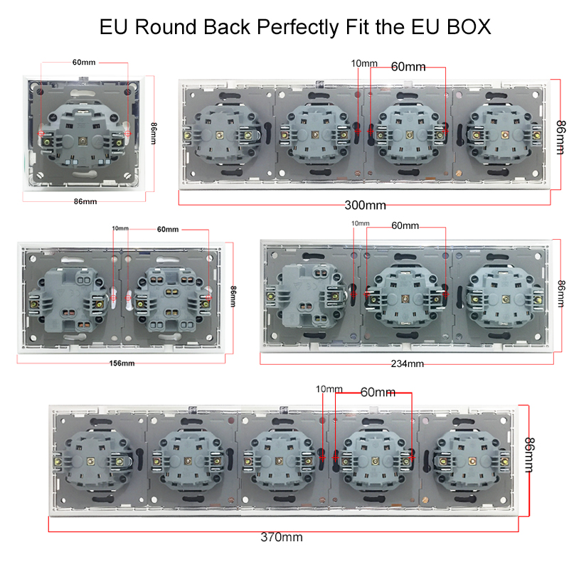Bạc EU Gọng Kim Loại Điện Công - đánh giá và giá Power Strip Flat