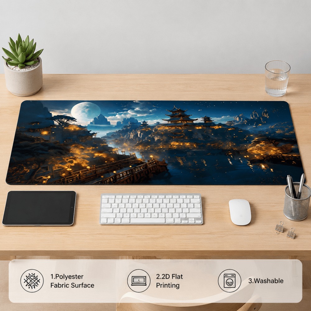 Original fantasy night city mo - đánh giá và giá Work Desk Home Setup