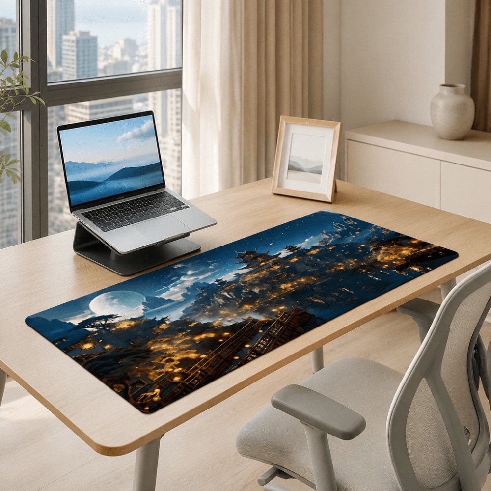 Original fantasy night city mo - đánh giá và giá Work Desk Home Setup