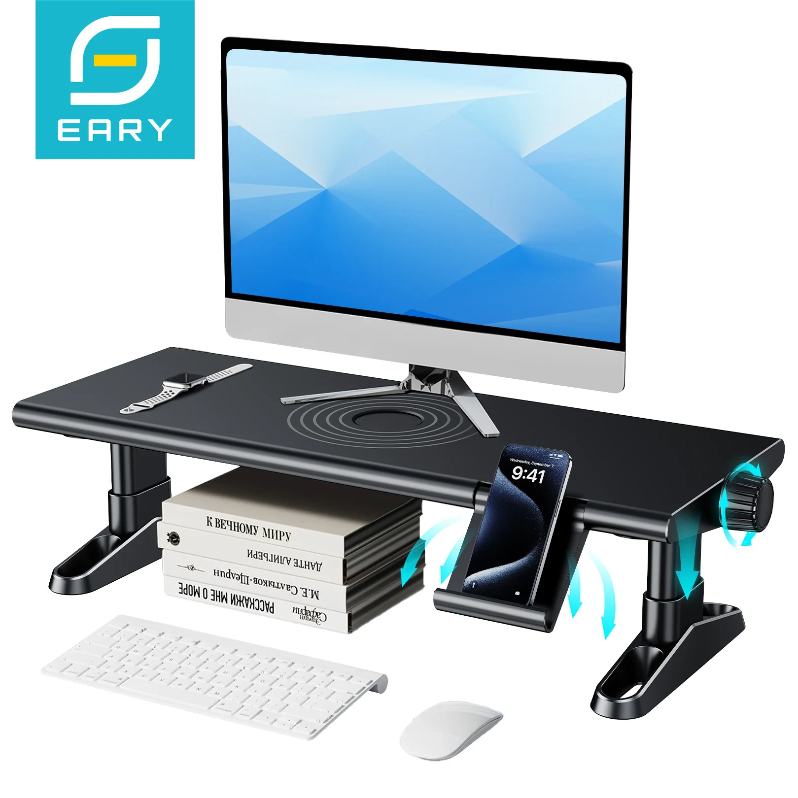 Eary Computer Monitor Stand Ri - đánh giá và giá Desk Setup Computer