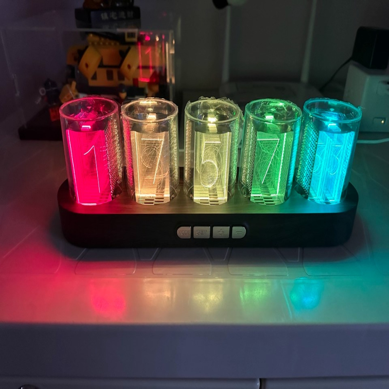 LED Nixie Tube Clock RGB Gamin - đánh giá và giá Desk Setup Youtube