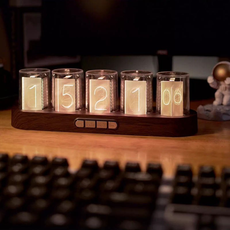 LED Nixie Tube Clock RGB Gamin - đánh giá và giá Desk Setup Youtube
