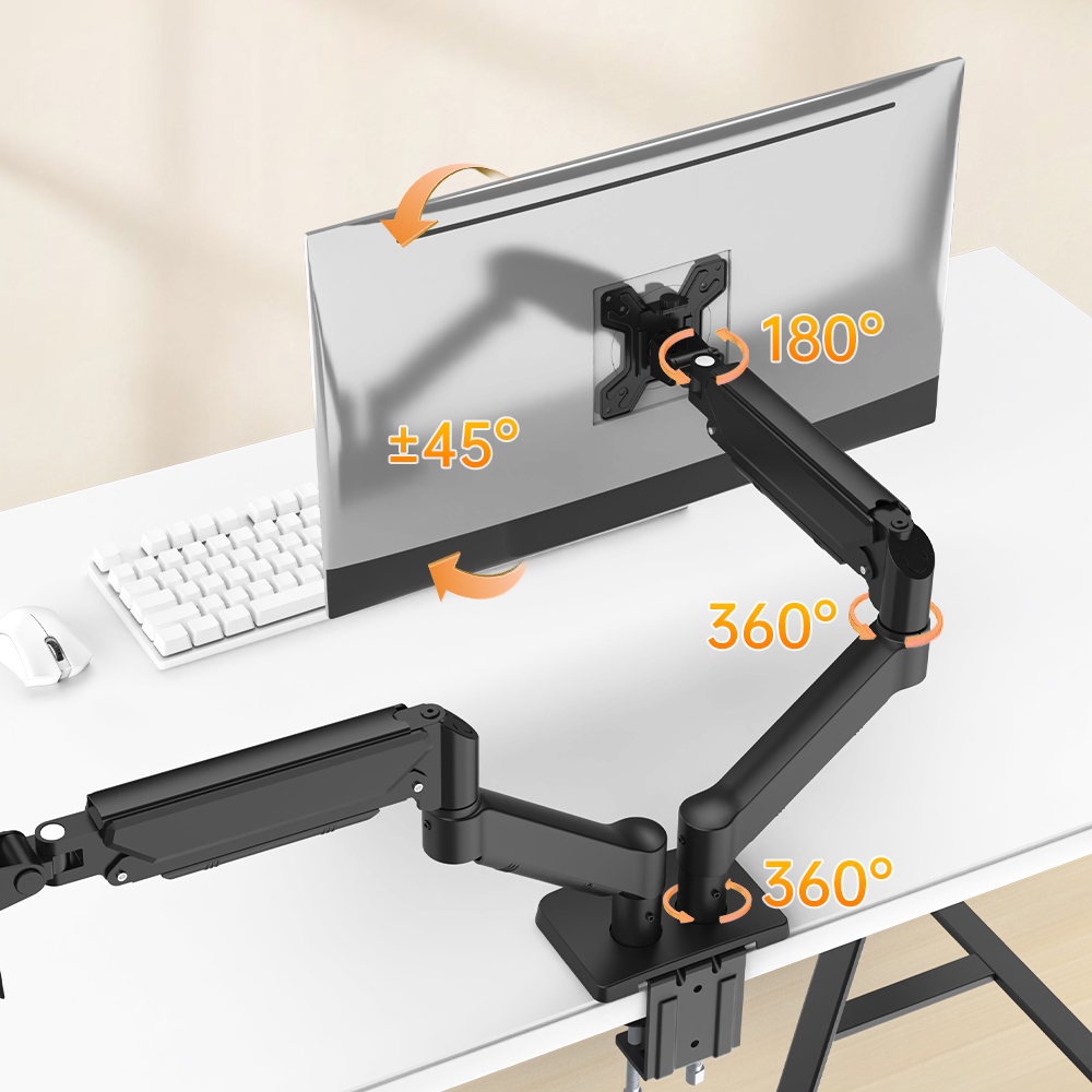 New Adjustable Gas Spring Alum - đánh giá và giá Desk Setup Monitor Arm