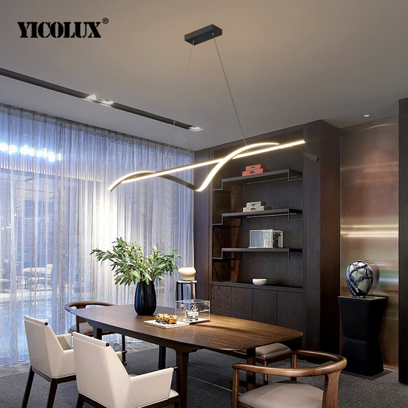 Modern Dining Room Lamps LED P - đánh giá và giá Desk Setup Minimalist