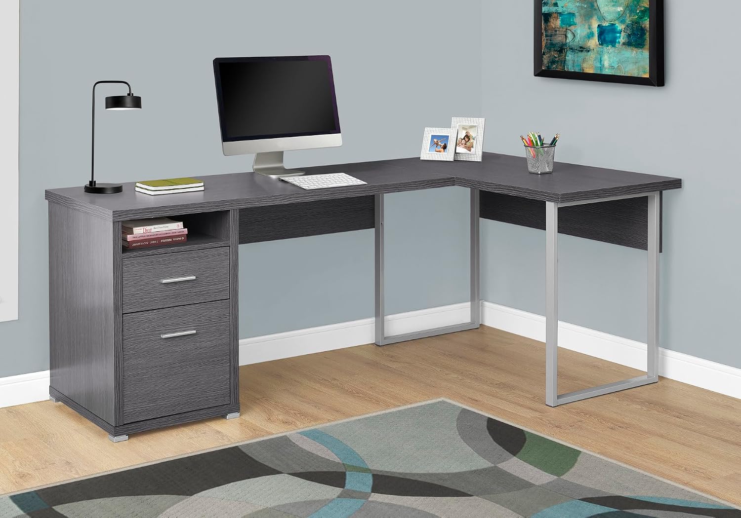 I 7257 Computer Desk, Home Off - đánh giá và giá Work Desk Home Setup