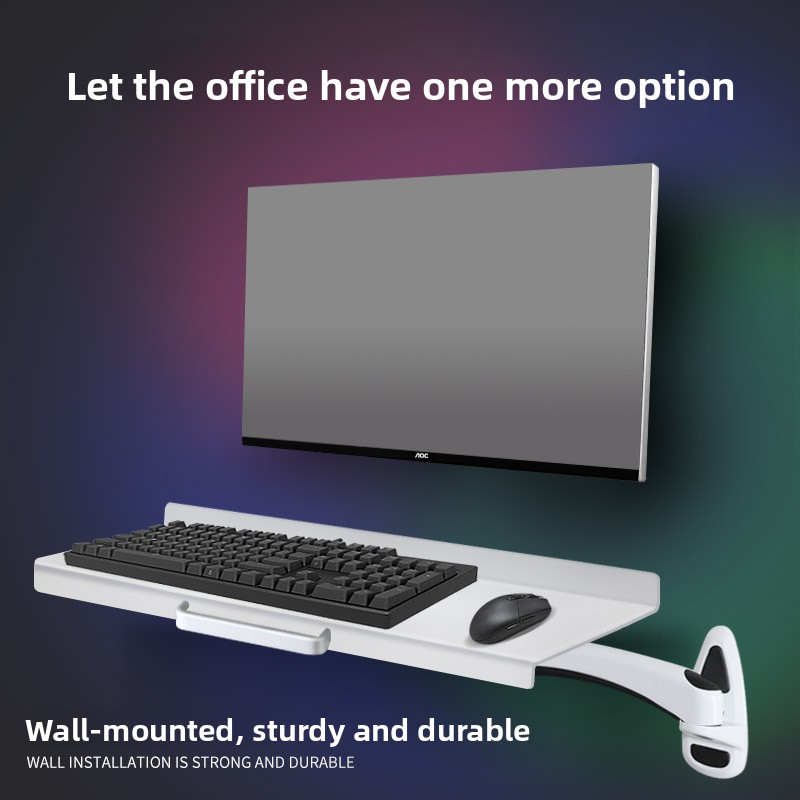 Industrial Wall Mounted Keyboa - đánh giá và giá Desk Setup Living Room