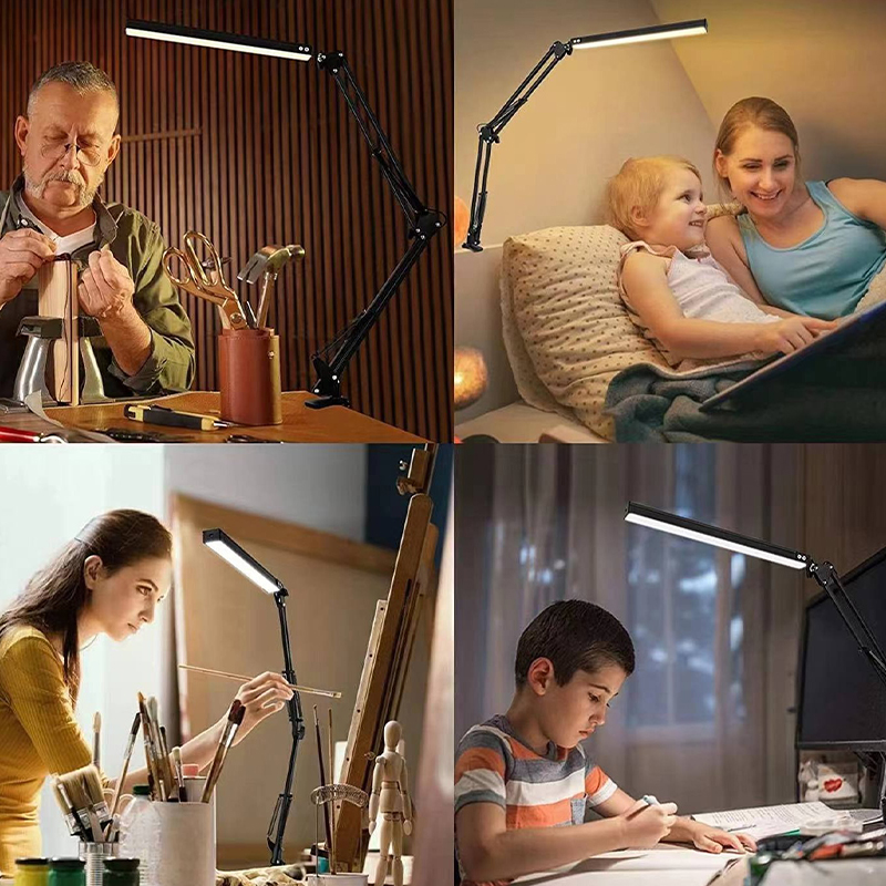 33CM LED Desk Lamp Adjustable  - đánh giá và giá Desk Setup Computer