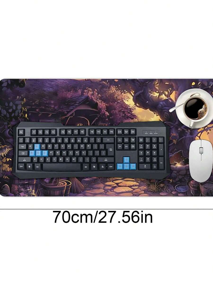Large Gaming Mouse Pad With Fa - đánh giá và giá Work Desk Home Setup