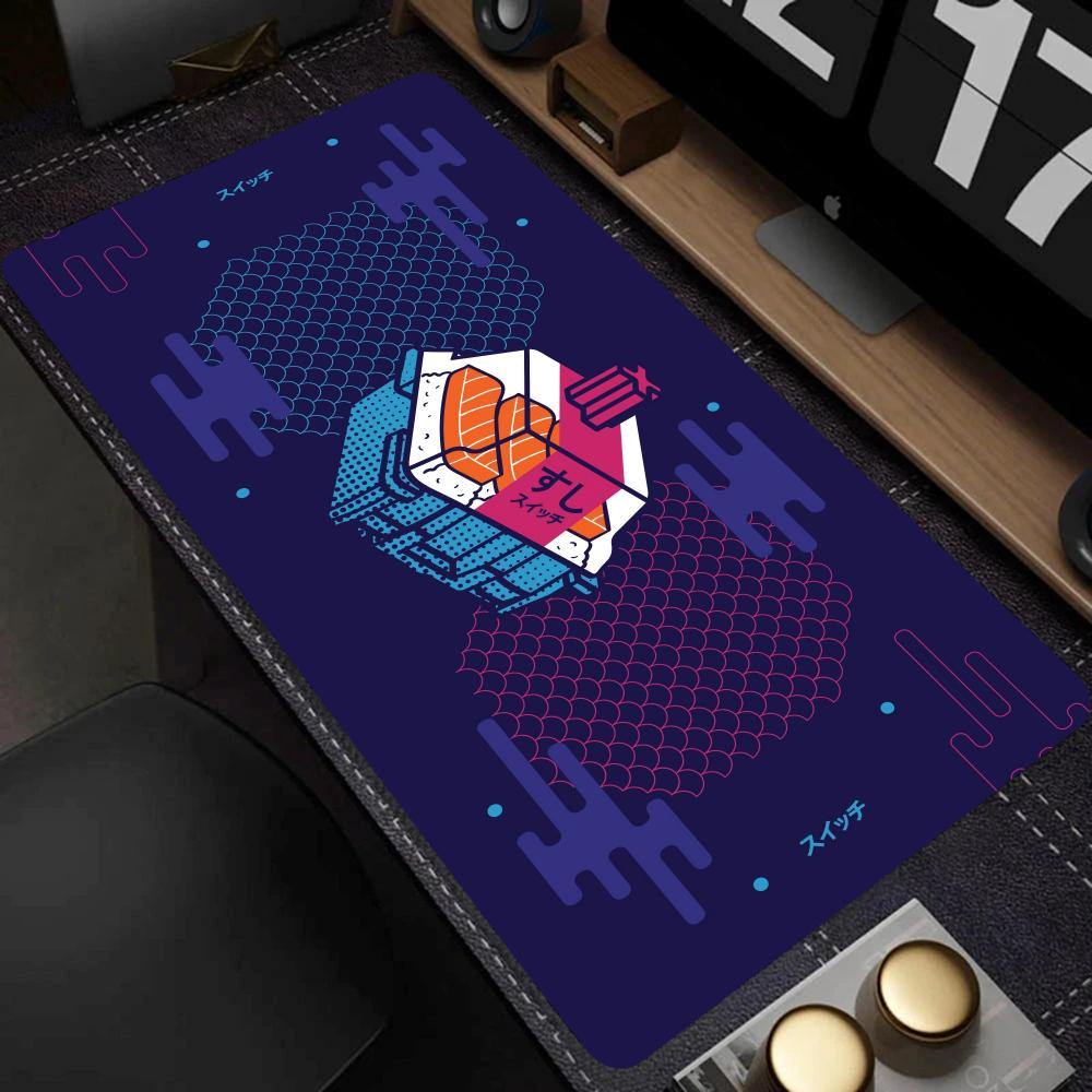 Tech Abstract Pattern Large Mo - đánh giá và giá Work Desk Home Setup