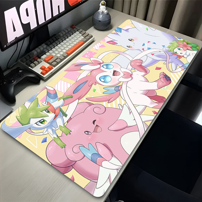 Large Pink Cute Mousepad XXL G - đánh giá và giá Desk Setup Cute