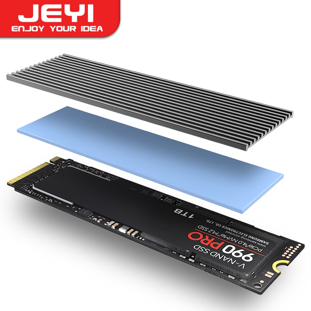 JEYI M.2 SSD Heatsink, Aluminu - đánh giá và giá Desk Setup Ps5