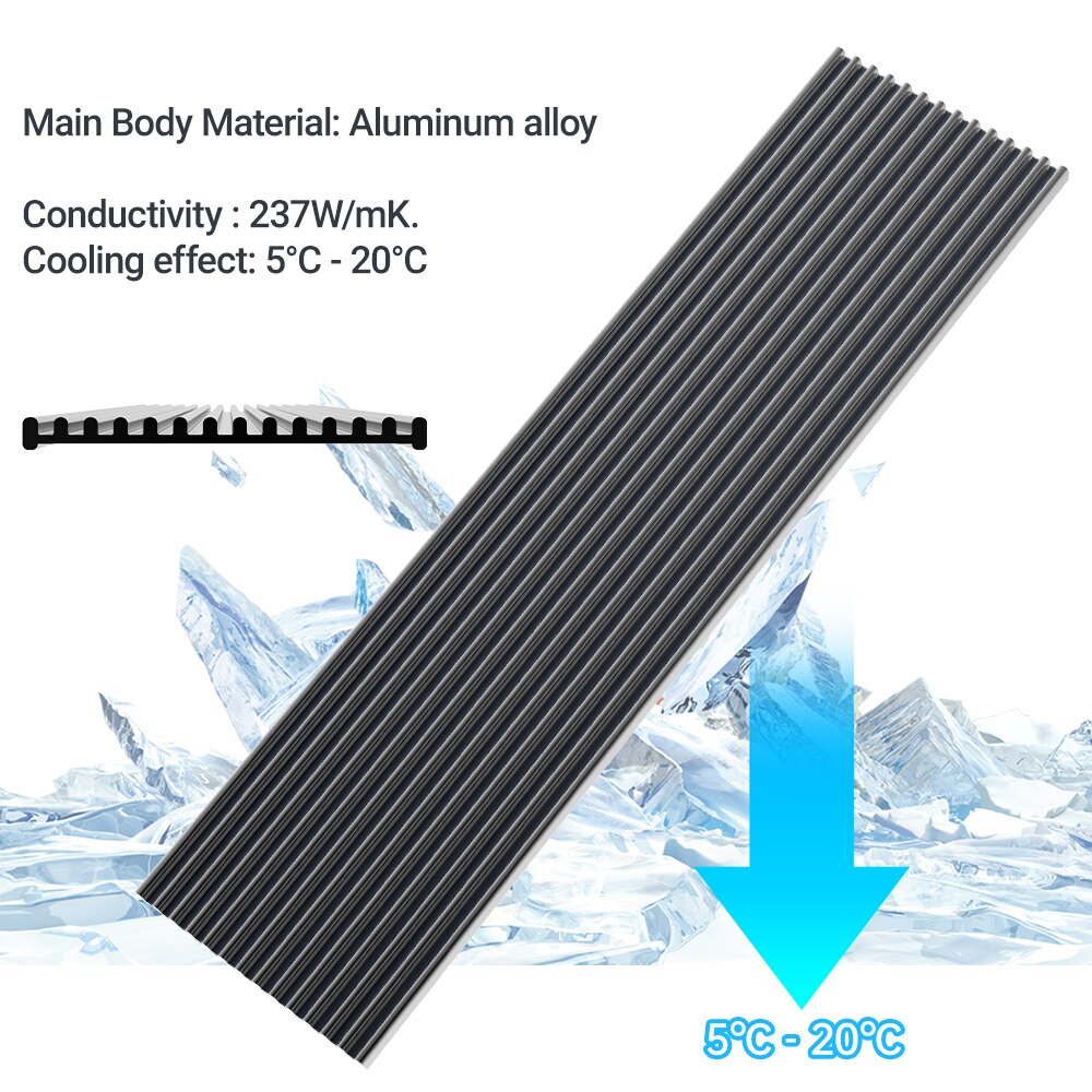 JEYI M.2 SSD Heatsink, Aluminu - đánh giá và giá Desk Setup Ps5