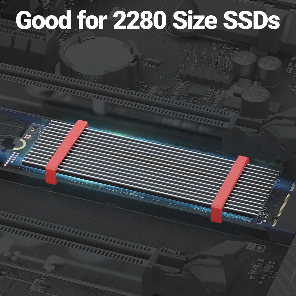 JEYI M.2 SSD Heatsink, Aluminu - đánh giá và giá Desk Setup Ps5