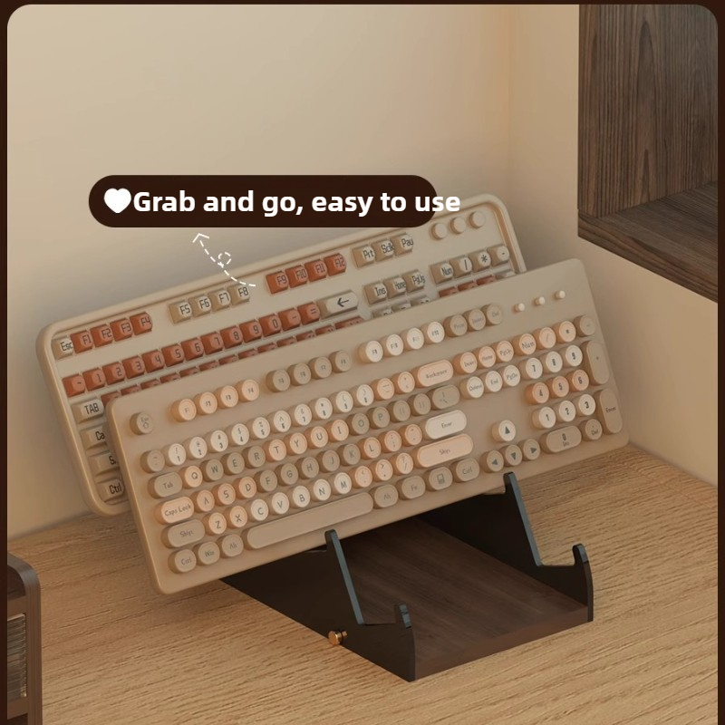 Acrylic Floating Keyboard Stan - đánh giá và giá Desk Setup Living Room