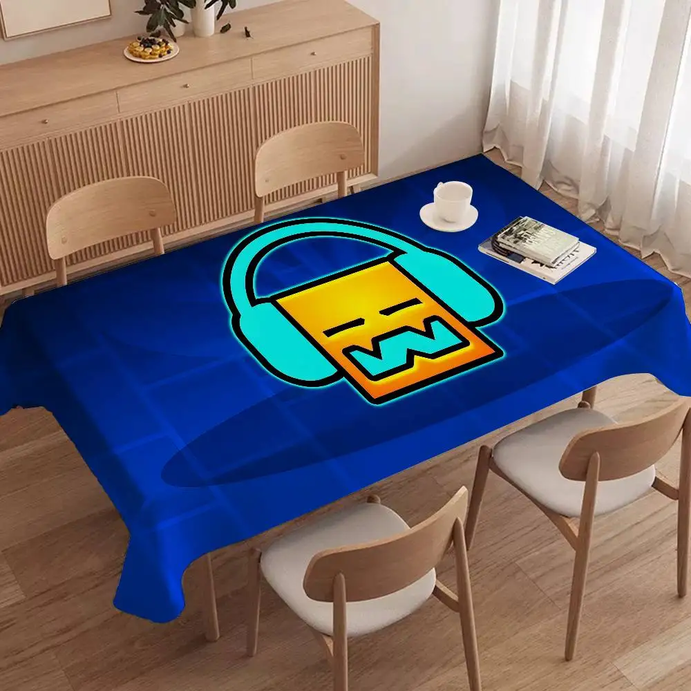 Geometry Dash Video Game Table - đánh giá và giá Desk Setup Wallpaper