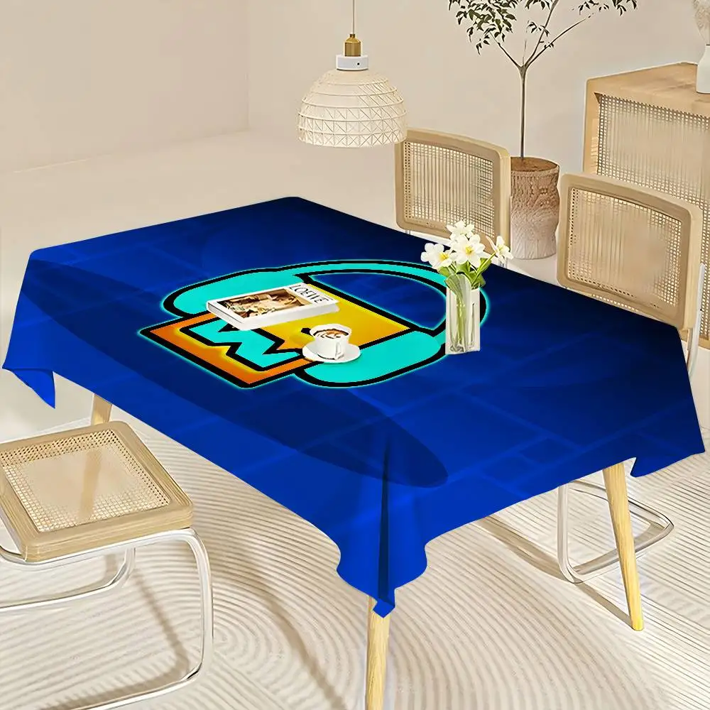 Geometry Dash Video Game Table - đánh giá và giá Desk Setup Wallpaper