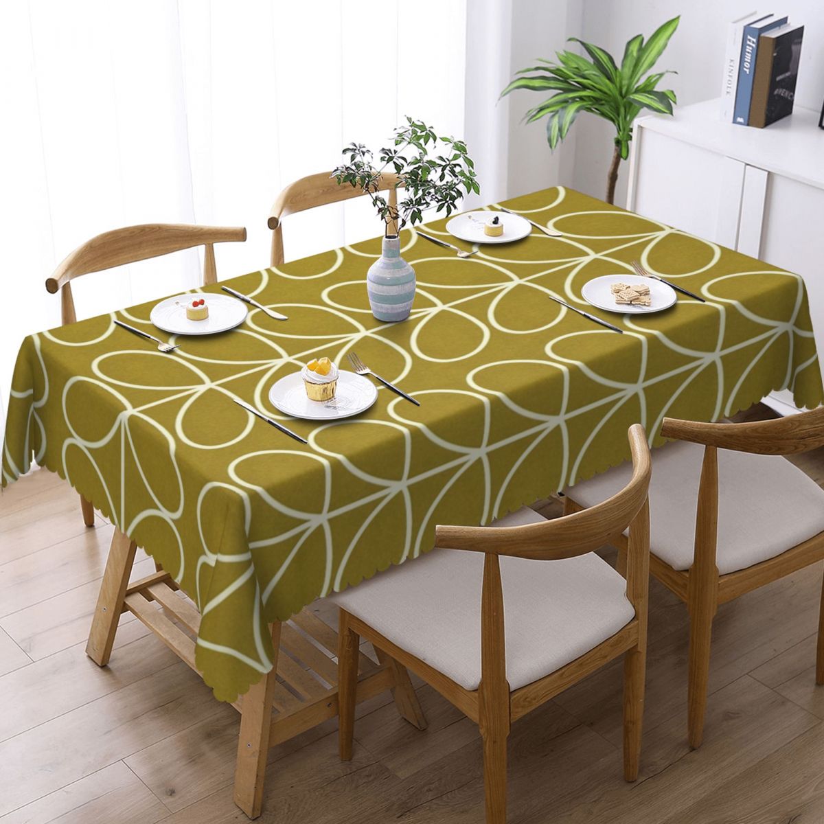 Orla Kiely Multistem Rectangul - đánh giá và giá Desk Setup Wallpaper