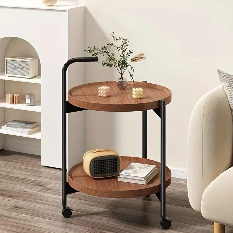 Nordic Style Rolling Side Tabl - đánh giá và giá Desk Setup Minimalist