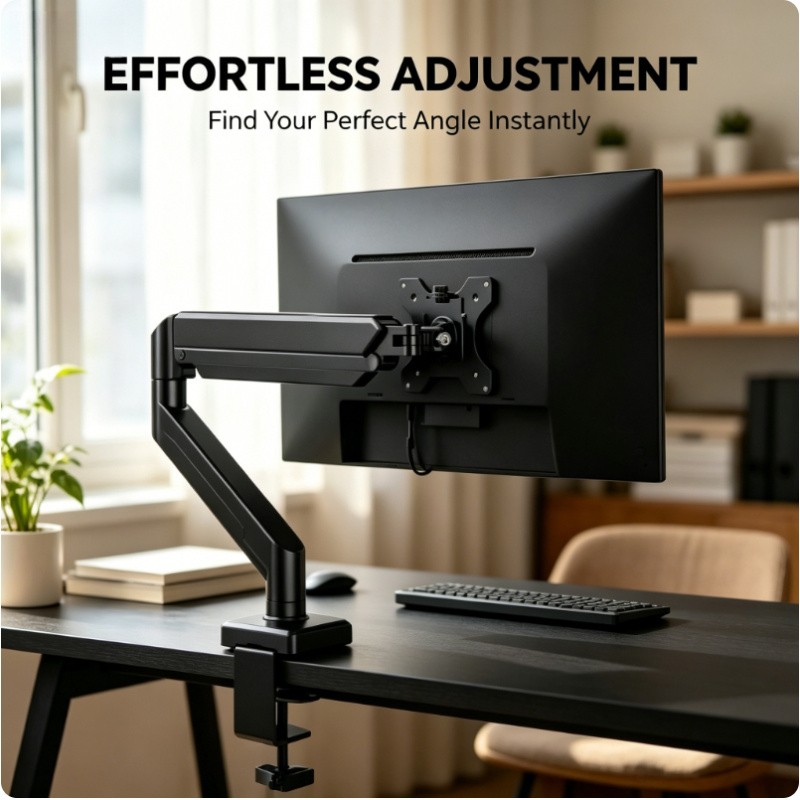 14-32 Inch Single Monitor Moun - đánh giá và giá Desk Setup Monitor Arm