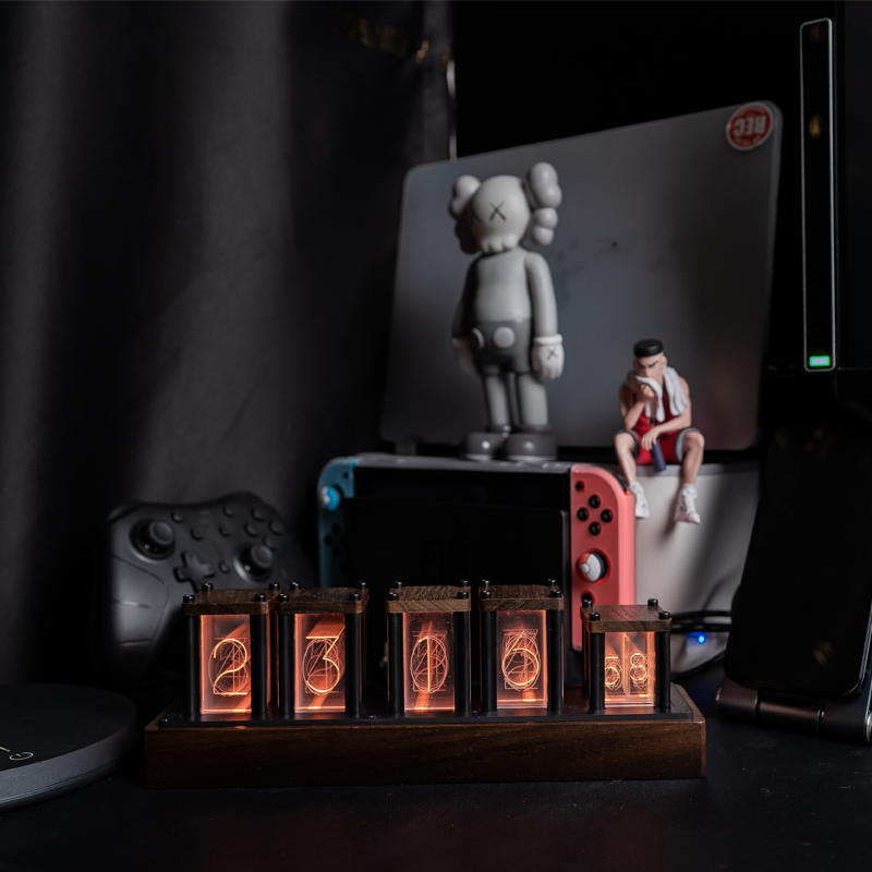 RGB Simulated Nixie Tube Clock - đánh giá và giá Desk Setup Youtube